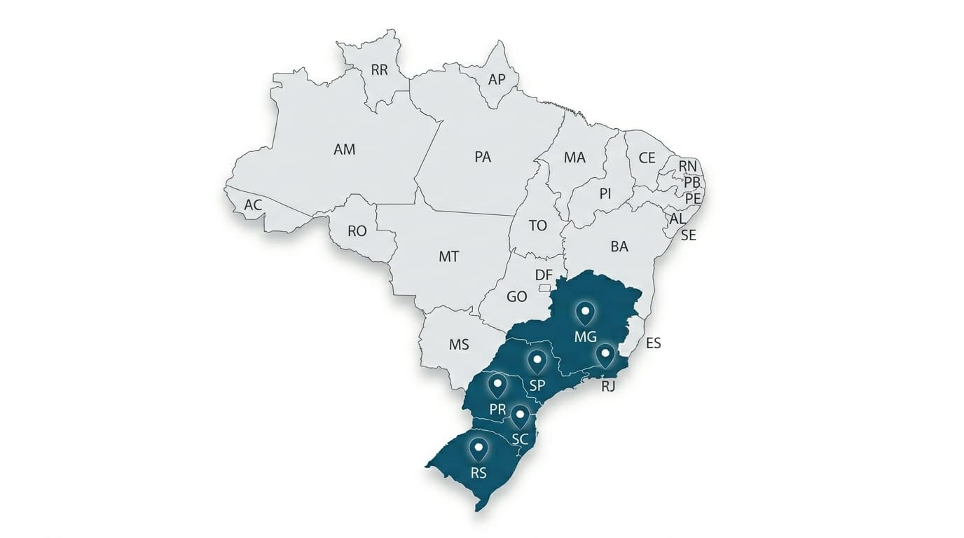 Mapa de Atuação